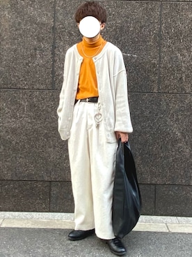 「アイテム（キーホルダー）」を使った、𝐀𝐭𝐬𝐮𝐤𝐢.さん（メンズ・161cm）の秋コーディネート
