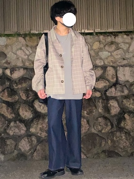 「epnok（エプノック）のアイテム（ブルゾン）」を使った、𝐀𝐭𝐬𝐮𝐤𝐢.さん（メンズ・161cm）の秋コーディネート