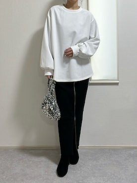 「no brand（ノーブランド）のアイテム」を使った、hironさん（レディース・157cm・40代）の冬コーディネート