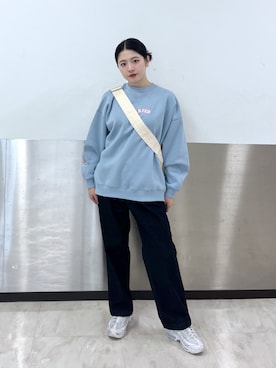 「MILKFED.」｜「アイテム（スウェット）」を使った、佐藤 舞花さん（レディース・161cm）の秋コーディネート