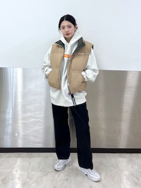 「MILKFED.（ミルクフェド）のアイテム（その他アウター）」を使った、佐藤 舞花さん（レディース・161cm）の秋コーディネート