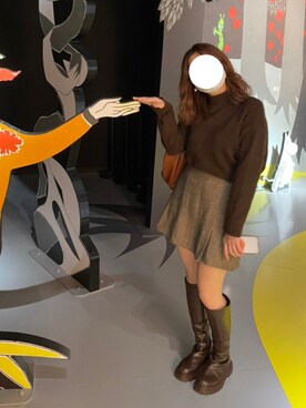 「SONA（ソナ）のアイテム（セットアップ）」を使った、yaoさん（レディース・154cm）の秋コーディネート