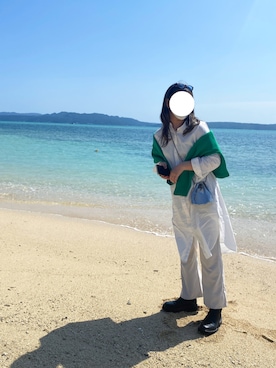 「NANO universe（ナノユニバース）のアイテム（シャツワンピース）」を使った、やまさん（レディース・162cm）の春コーディネート