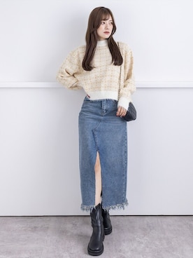 clear(クリア)さん（レディース・160cm）の冬コーディネート