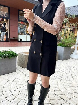 「トレンチ」｜「アイテム（ワンピース/ドレス）」を使った、clear(クリア)さん（レディース・160cm）の春コーディネート