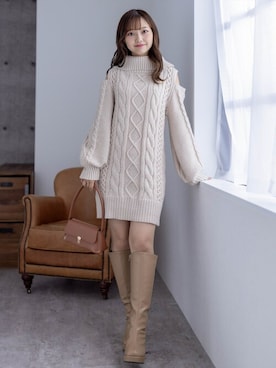 「冬服コーデ」｜「アイテム（その他シューズ）」を使った、clear(クリア)さん（レディース・158cm）の秋コーディネート