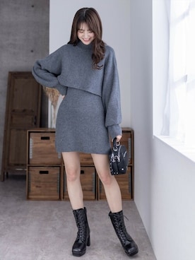 clear(クリア)さん(レディース・161cm)の冬コーディネート