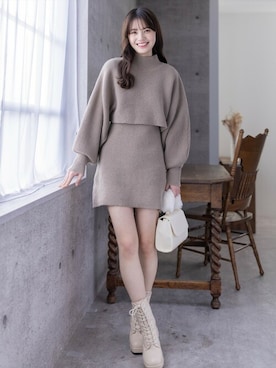 clear(クリア)さん（レディース・161cm）の冬コーディネート