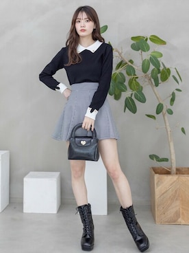 clear(クリア)さん（レディース・161cm）の冬コーディネート