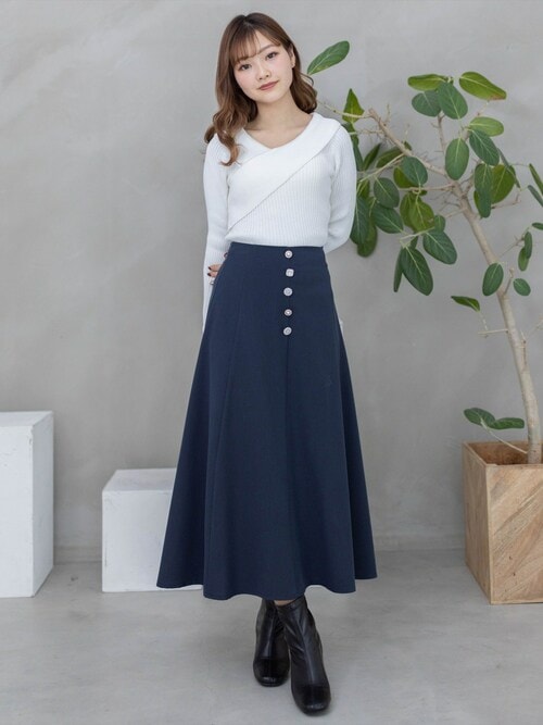 美品✨ケンゾー アシンメトリー ベスト ニット トップス フリンジ カットソー セール】アシンメトリークロスネックニットトップス[オフィス