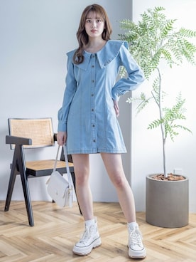 clear(クリア)さん（レディース・161cm）の冬コーディネート