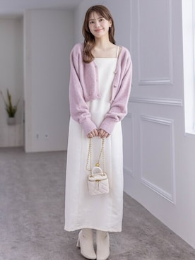 「キャミワンピース」｜clear(クリア)さん（レディース・161cm）の冬コーディネート