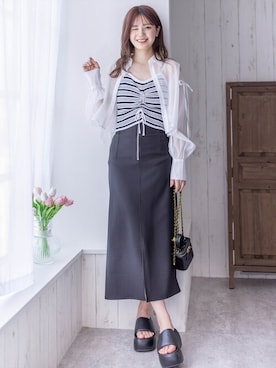 clear(クリア)さん(レディース・161cm)の夏コーディネート