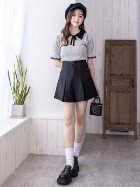 「アイテム（キャスケット）」を使った、clear(クリア)さん（レディース・153cm）の夏コーディネート