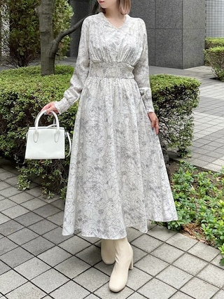 ロング ワンピース 長袖 夏コーデ レディース 大人 清