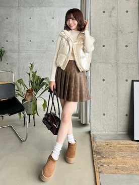 「clear（クリア）のアイテム（その他アウター）」を使った、clear(クリア)さん（レディース・160cm）の秋コーディネート
