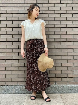 西平さん（レディース・160cm）の春コーディネート