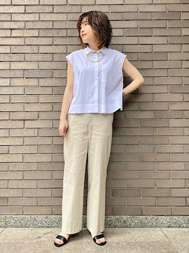 「MIKIA」｜西平さん（レディース・160cm）の春コーディネート
