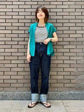 「Urvin」｜西平さん（レディース・160cm）の夏コーディネート