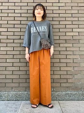 「odub」｜西平さん（レディース・160cm）の夏コーディネート