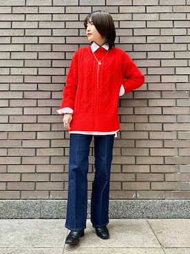 西平さん（レディース・160cm）の秋コーディネート