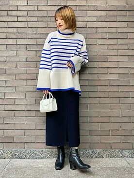 西平さん（レディース・160cm）の冬コーディネート