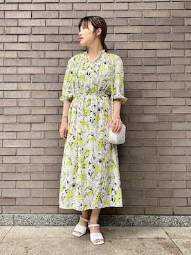 「SHIPS（シップス）のアイテム（ワンピース）」を使った、西平さん（レディース・160cm）の春コーディネート