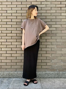 「EDER（エダー）のアイテム」を使った、西平さん（レディース・160cm）の夏コーディネート