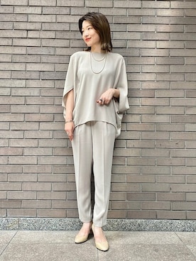 「アイテム（その他トップス）」を使った、西平さん（レディース・160cm）の夏コーディネート