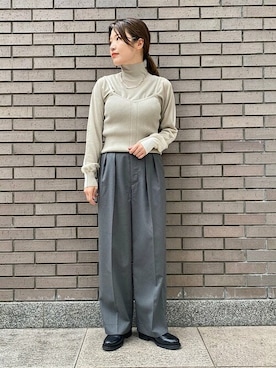 「アイテム（その他トップス）」を使った、西平さん（レディース・160cm）の秋コーディネート