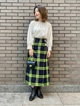 「アイテム（ボディバッグ/ウエストポーチ）」を使った、西平さん（レディース・160cm）の秋コーディネート