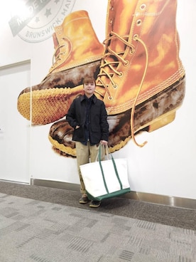 「BeanOutsider」｜「アイテム（チノパンツ）」を使った、NANさん（レディース・150cm）の秋コーディネート