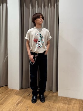 「アイテム（ウォレットチェーン）」を使った、yyoshi0527さん（メンズ・167cm）の夏コーディネート