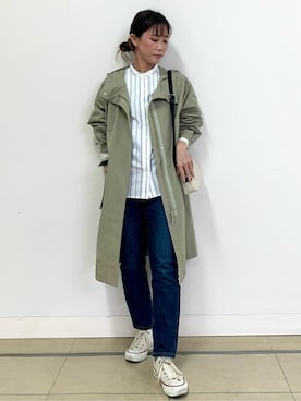 「オンオフ兼用」｜「アイテム（ナイロンジャケット）」を使った、numataさん（レディース・158cm）の冬コーディネート