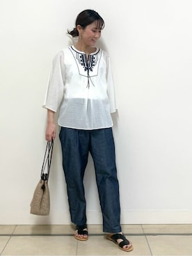 「marco masi（マルコマージ）のアイテム」を使った、numataさん（レディース・158cm）の春コーディネート