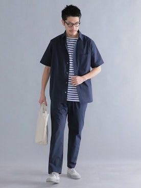 「SHIPS」｜狩野さん（メンズ・177cm）の春コーディネート