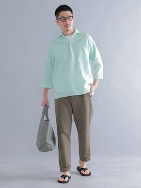「シップス」｜狩野さん（メンズ・177cm）の春コーディネート