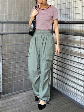 「ISOOK（アイスー）のアイテム」を使った、ISOOKさん（レディース・160cm）の夏コーディネート