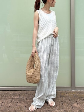 「ISOOK（アイスー）のアイテム」を使った、ISOOKさん（レディース・152cm）の夏コーディネート