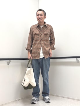 「BeanOutsider」｜「アイテム（バッグ）」を使った、Muraさん（メンズ・178cm）の秋コーディネート