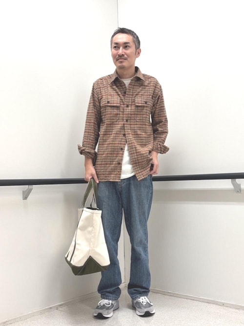 L.L.Bean 名古屋ワンダーシティ店Muraさんのトートバッグ「ボート・アンド・トート・バッグ、ジップ・トップ ラージ(L.L.Bean|エルエルビーン)」を使ったコーディネート