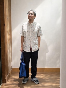 「L.L.Bean（エルエルビーン）のアイテム」を使った、Muraさん（メンズ・178cm）の夏コーディネート
