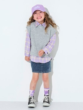 キャップ パープル 紫色系 コーディネート Zozotown