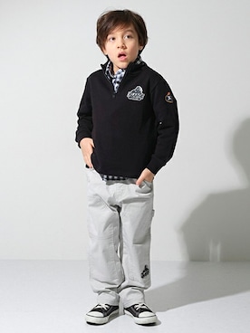 「XLARGE KIDS」｜X-girl STAGES・XLARGE KIDSさん（キッズ・113cm）の春コーディネート