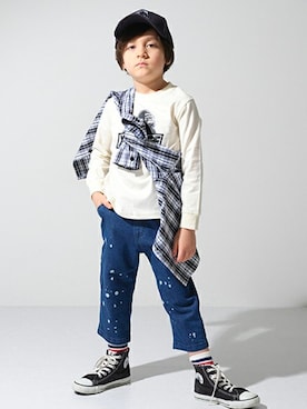 X-girl STAGES・XLARGE KIDSさん（キッズ・113cm）の春コーディネート