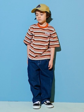 「XLARGE KIDS（エクストララージキッズ）のアイテム」を使った、X-girl STAGES・XLARGE KIDSさん（キッズ・113cm）の春コーディネート