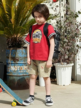 「XLARGE KIDS」｜X-girl STAGES・XLARGE KIDSさん（キッズ・113cm）の春コーディネート