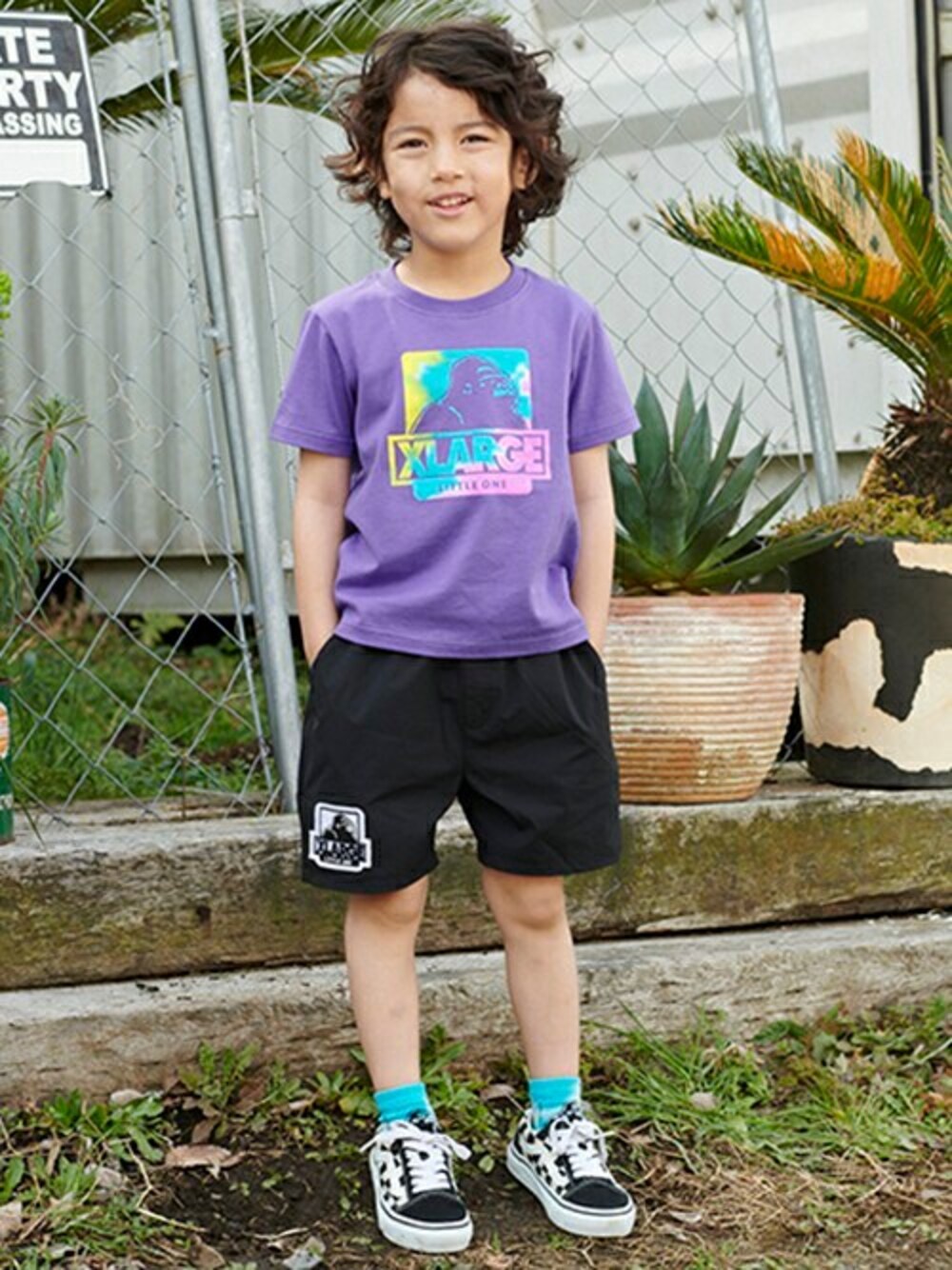配色ロゴ半袖T+ショートパンツセット（セットアップ） | XLARGE
