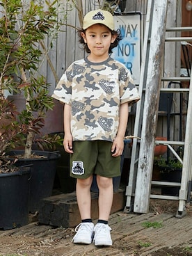 「XLARGE KIDS」｜X-girl STAGES・XLARGE KIDSさん（キッズ・113cm）の春コーディネート