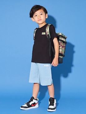 「XLARGE KIDS（エクストララージキッズ）のアイテム」を使った、X-girl STAGES・XLARGE KIDSさん（キッズ・113cm）の夏コーディネート
